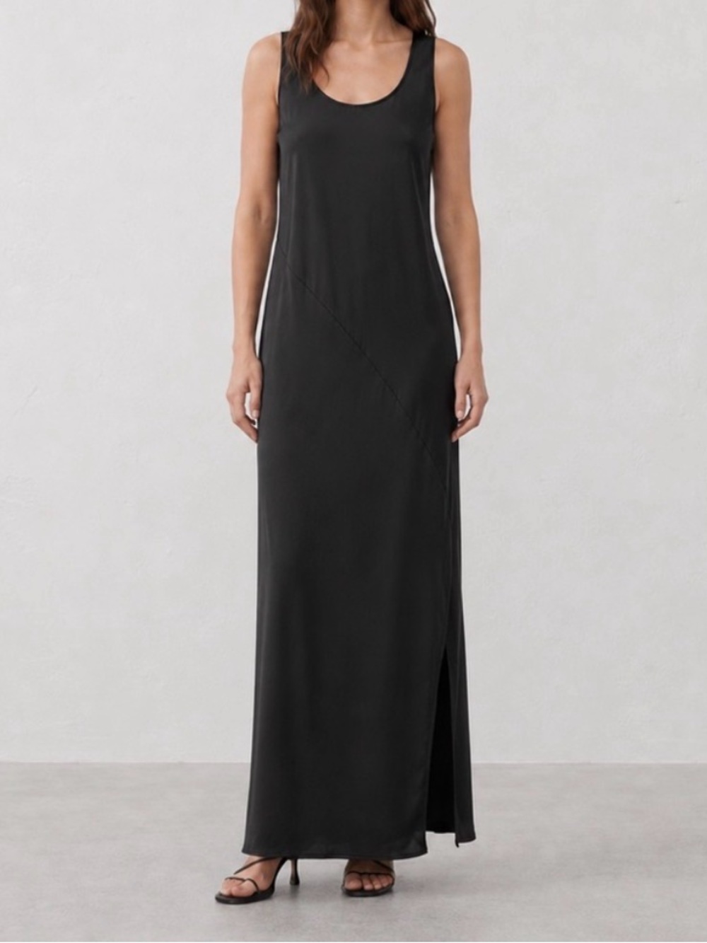 Banana republic black silk slip dress NWT